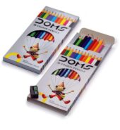 Doms 12 Assorted Shades Hexagonal Colour Pencils Pack